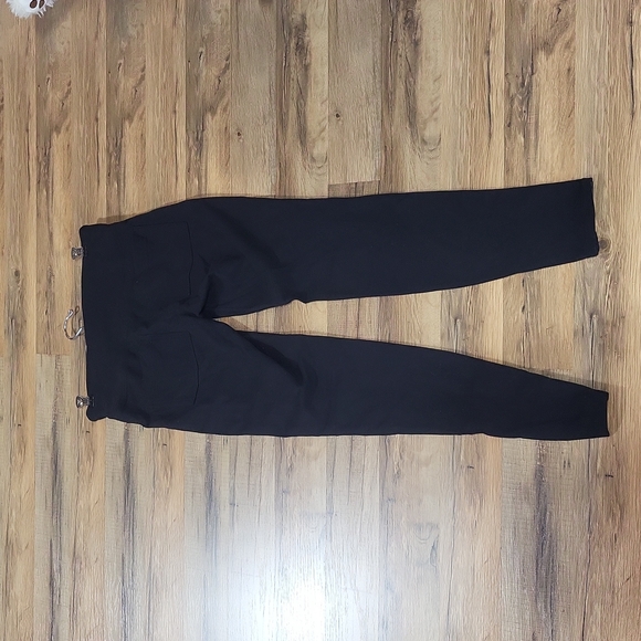 ATHLETA Black Faux Leather Tux Metro Leggings Pants with Back Pockets 456940 - Picture 5 of 13